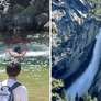 Jovem grava último momento de homem arrastado por correnteza para cachoeira de 180 metros Foto: Reprodução