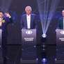 Os candidatos a presidência, Ronaldo Caiado (PSD), Renan Santos (Missão) e Augusto Cury (Avante) participam do primeiro debate presidencial das eleições de 2026, Foto: RAPHAEL CAMPOS DO PRADO/AGÊNCIA O DIA/ESTADÃO CONTEÚDO