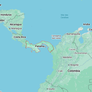 Terremoto de magnitude 7,6 foi registrado no sudoeste do Panamá Foto: Reprodução/Google Maps