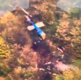 Vídeo mostra helicóptero destruído após queda que matou presidente do Irã