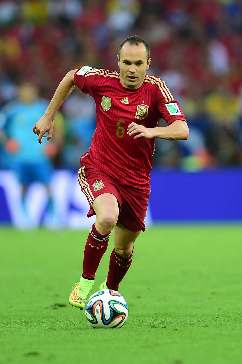 Andres Iniesta. Salvador BA 13 jun 2014. Jogo 03 Holanda VS