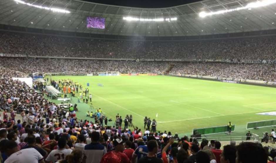 Com um jogo a cada 2,8 dias, Arena Castelão é o estádio com mais