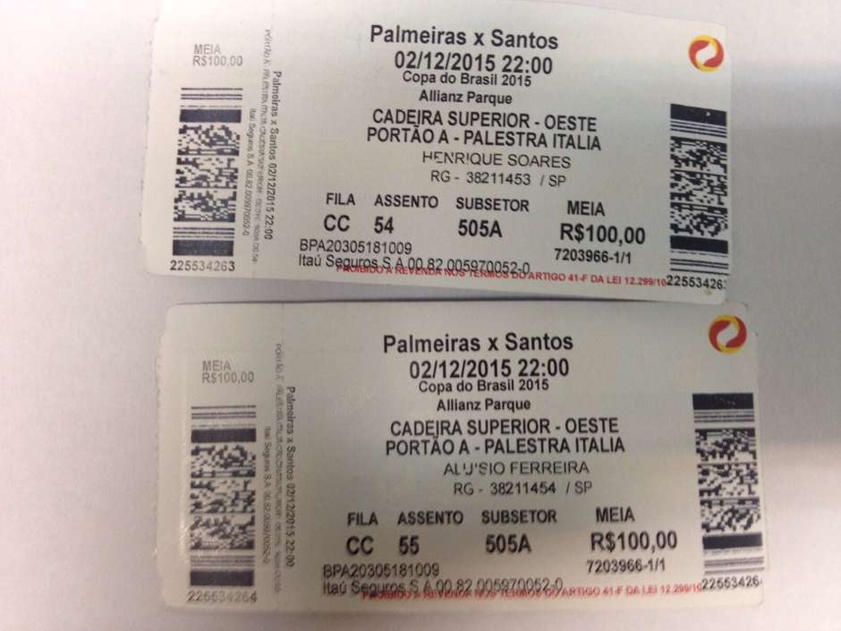 Ingressos – Palmeiras