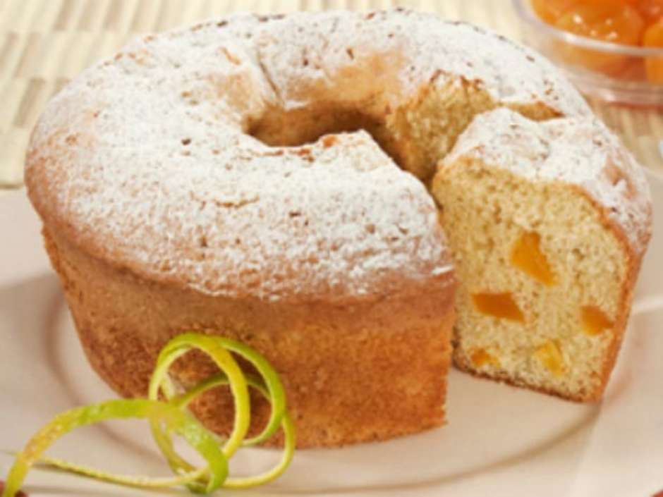 Bolo de Laranja com Damasco