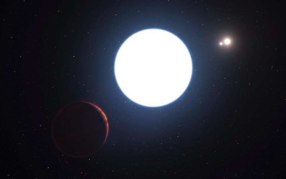 エルツ　錫　イースター Descobriram um curioso exoplaneta com 3 sóis a 23 anos-luz da