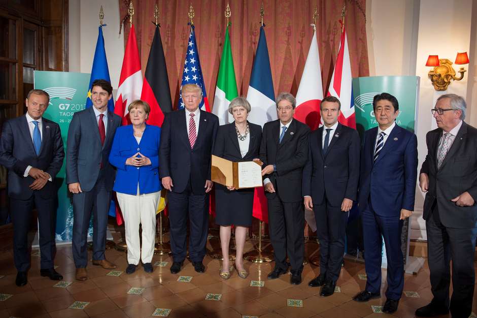 Líderes do G7 assinam declaração de luta contra o terrorismo