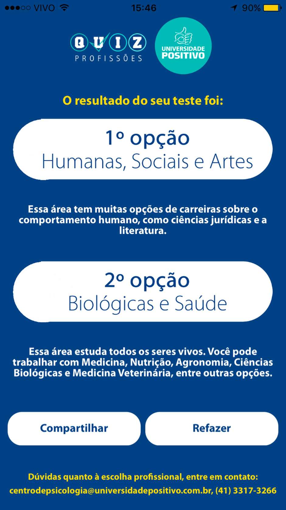 Quiz Profissões by CENTRO DE ESTUDOS SUPERIORES POSITIVO LTDA