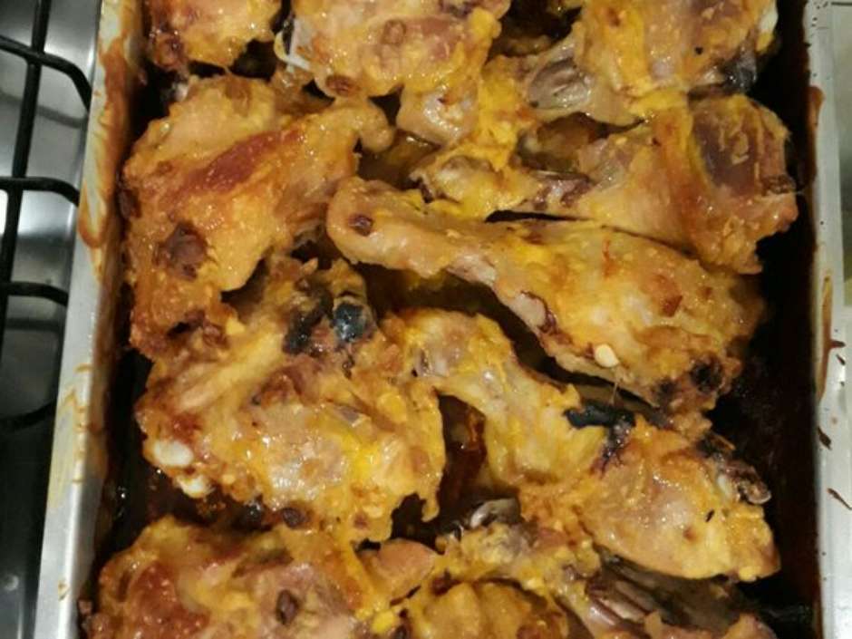 Frango Assado Ao Creme De Cebola E Maionese