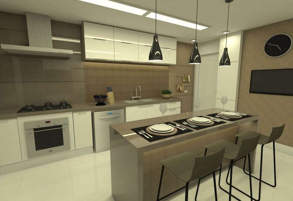 Cozinha Com Ilha Sua Cozinha Mais Funcional E Moderna 36 Modelos