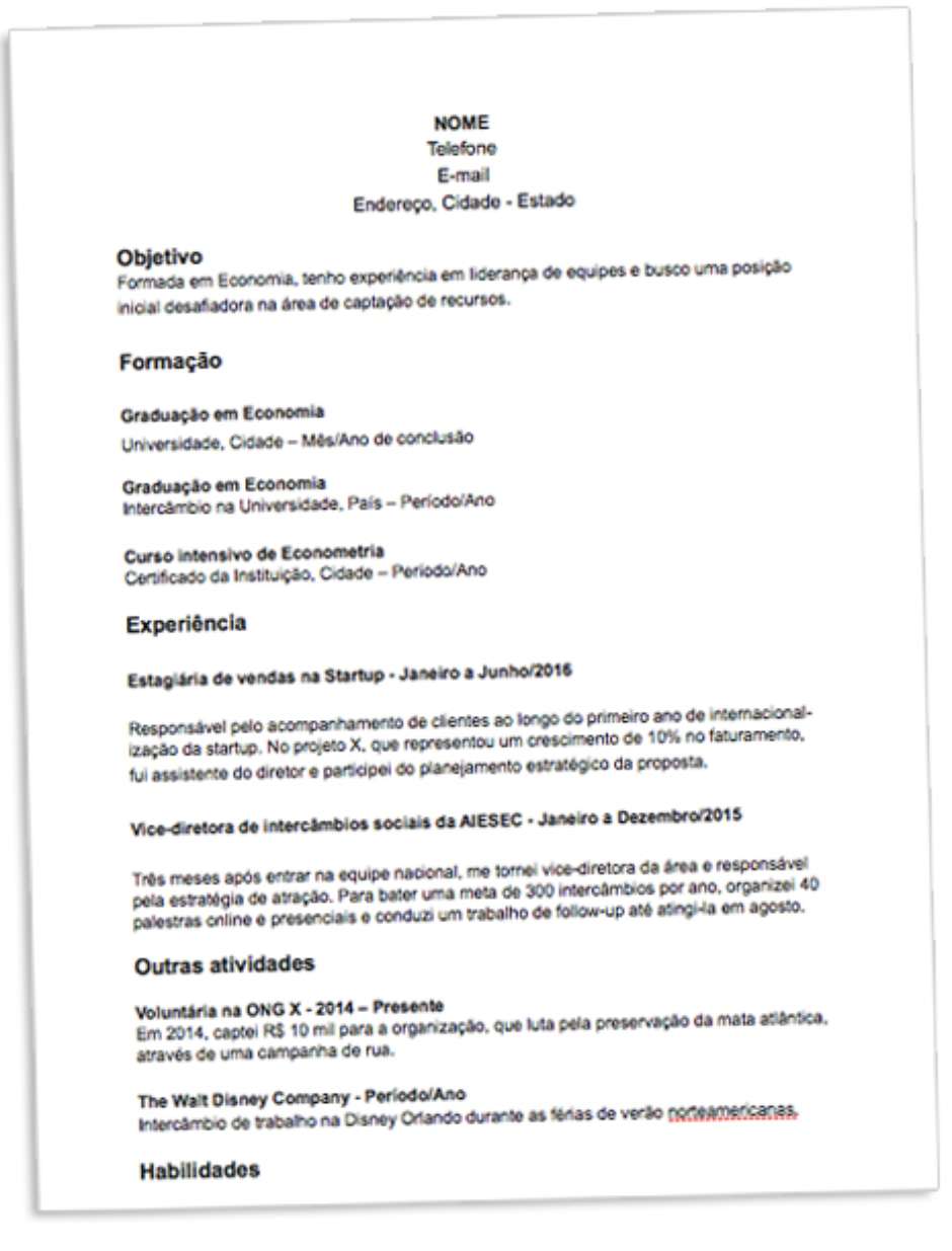 currículo os 5 maiores
