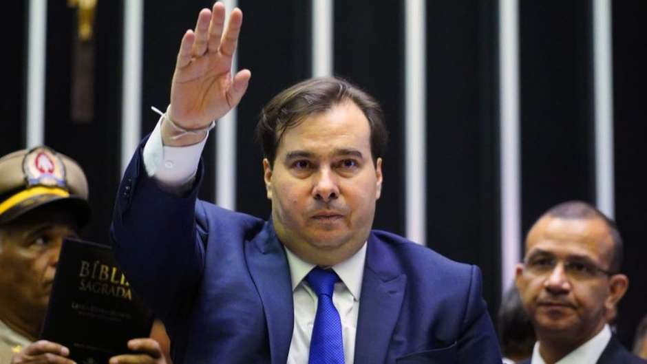 Rodrigo Maia ao tomar posse para o novo mandato