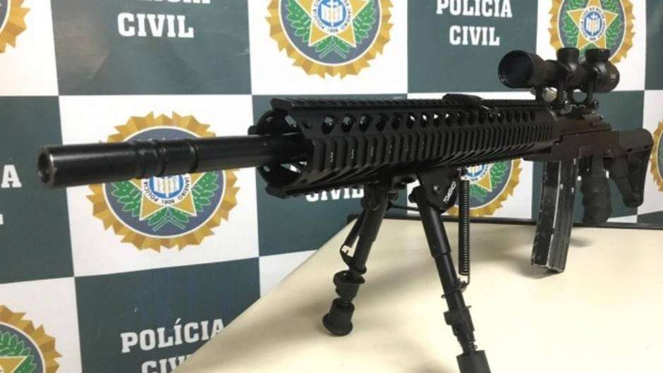 A Arma do Sniper do Rio de Janeiro 
