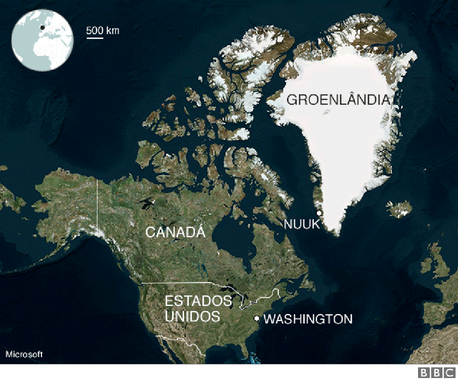ilha da groenlândia mapa As Reacoes A Ideia De Trump De Comprar A Groenlandia Da Dinamarca ilha da groenlândia mapa