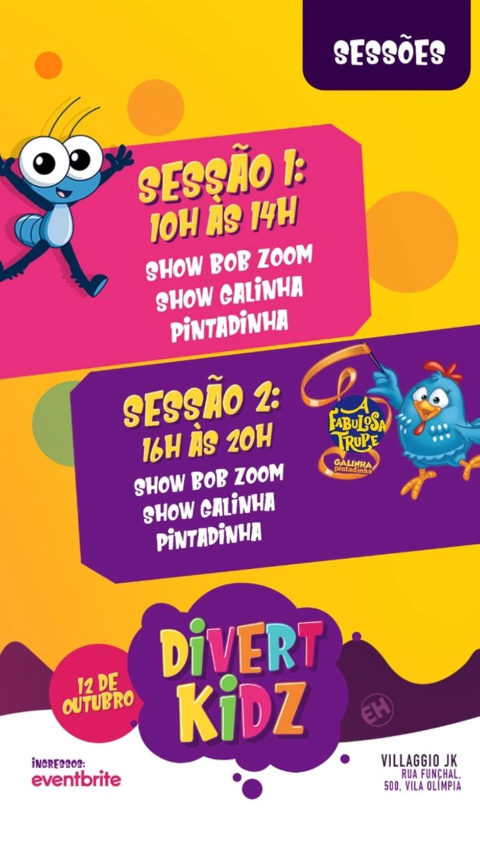 Divertkidz de 2019 apresenta atrações musicais e atividades infantis