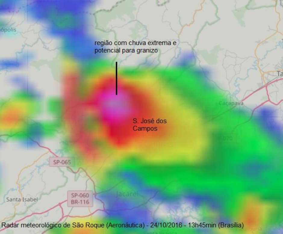 São José dos Campos registra 2 dias de chuva em meia hora