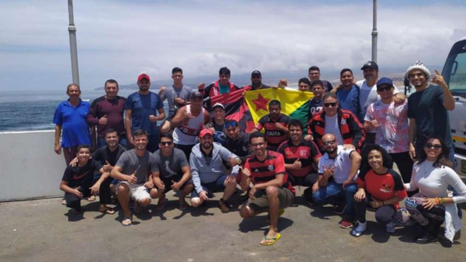 Passando por cordilheira e deserto grupo chega e verá o Flamengo na decisão