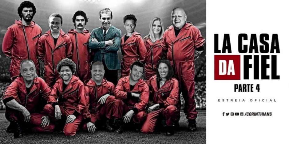 Corinthians brinca com série e elenca ídolos do clube: 'La Casa da Fiel'