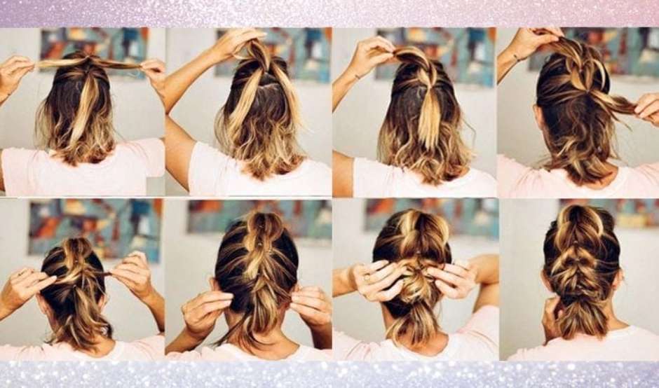 Trancas Faceis Para Cabelos Medios PENTEADO FÁCIL PARA FAZER SOZINHA