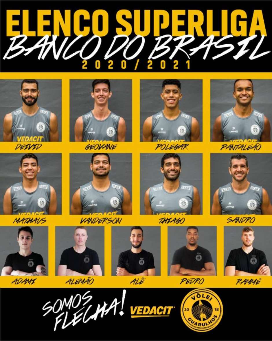 Vedacit Vôlei Guarulhos divulga lista dos atletas da temporada 2021/2022