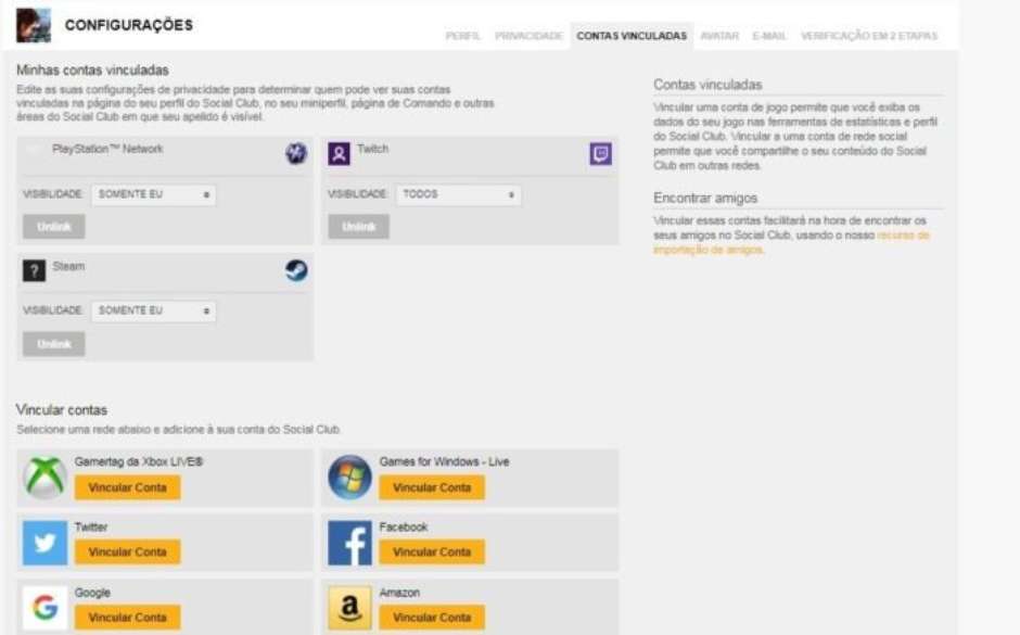 Como vincular ou desvincular a conta Social Club da Steam