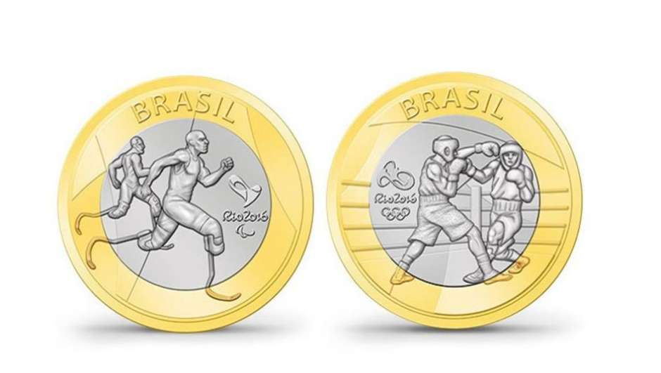 Curiosidade do dia: moeda de 5 reais, em estojo e com certificado da Casa  da Moeda do Brasil. Essa é uma das comemorativas das olimpíadas. É uma moeda  de coleção, ou seja