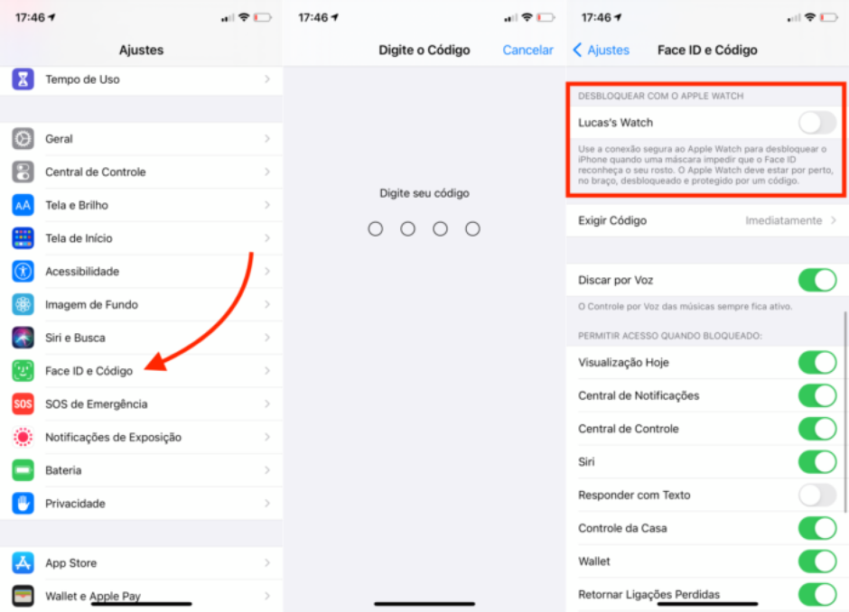desbloquear iphone com iwatch