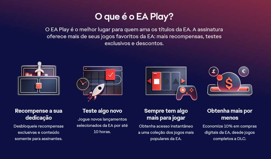 O que é o EA Play, quanto é e quais os jogos que se recebem?