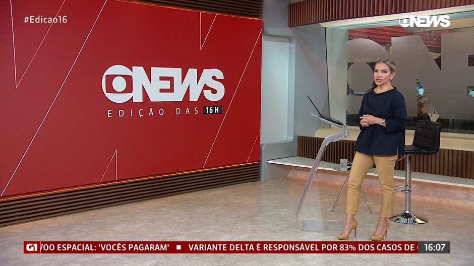 Âncora enfrenta 4 falhas na GloboNews e chama o intervalo