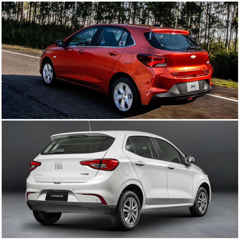 Comparativo: Fiat Argo x Hyundai HB20 x Chevrolet Onix