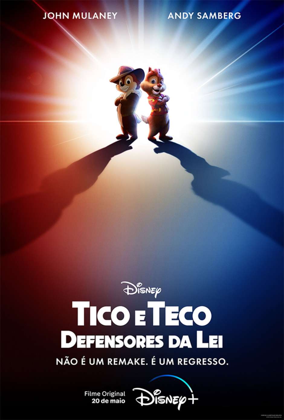 Tico e Teco  Personagens do novo filme brilham em pôsteres; veja