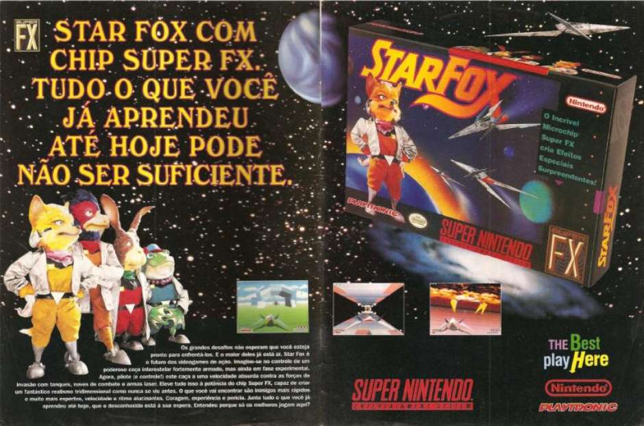 Star Fox Super Nintendo SNES Video Game Cover Poster 