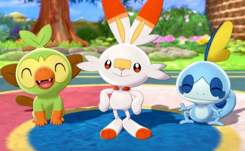 Começará a sua aventura com um destes três Pokémon iniciais