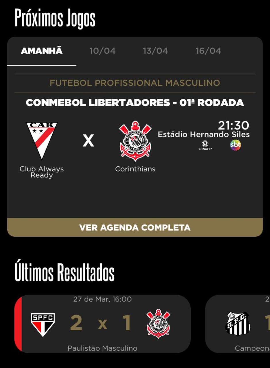 CONMEBOL Libertadores 2022 – Vendas de ingressos: Corinthians x