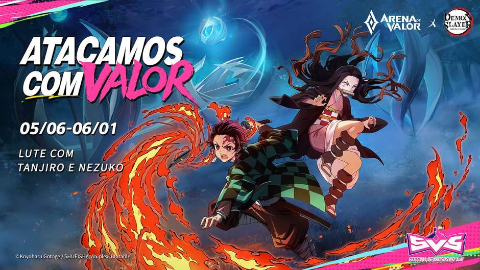 Arena of Valor terá crossover com Demon Slayer