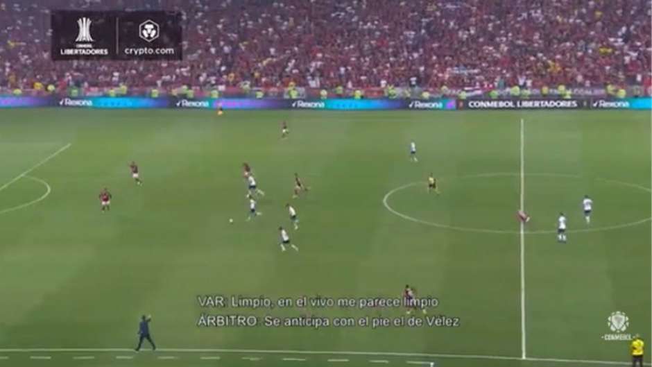 Conmebol divulga áudio do VAR sobre o polêmico lance de gol do