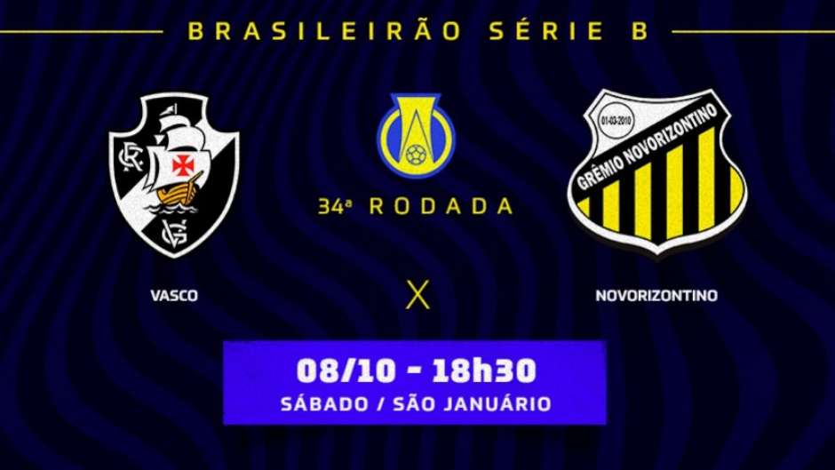 Novorizontino x Vasco: prováveis times, desfalques e onde assistir ao jogo  da Série B - ISTOÉ Independente