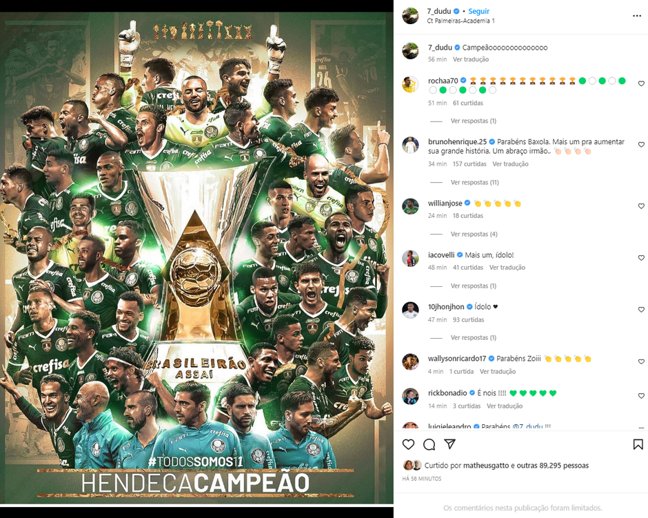 Palmeiras - Primeiro e Único Hendecacampeão Brasileiro