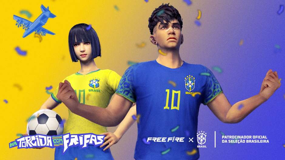 Free Fire é o novo patrocinador da Seleção Brasileira - Drops de Jogos