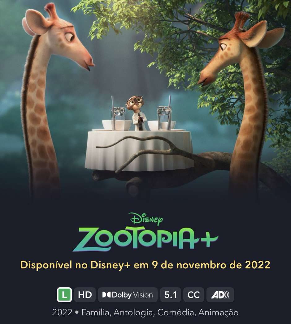 Série derivada da animação Zootopia ganha trailer
