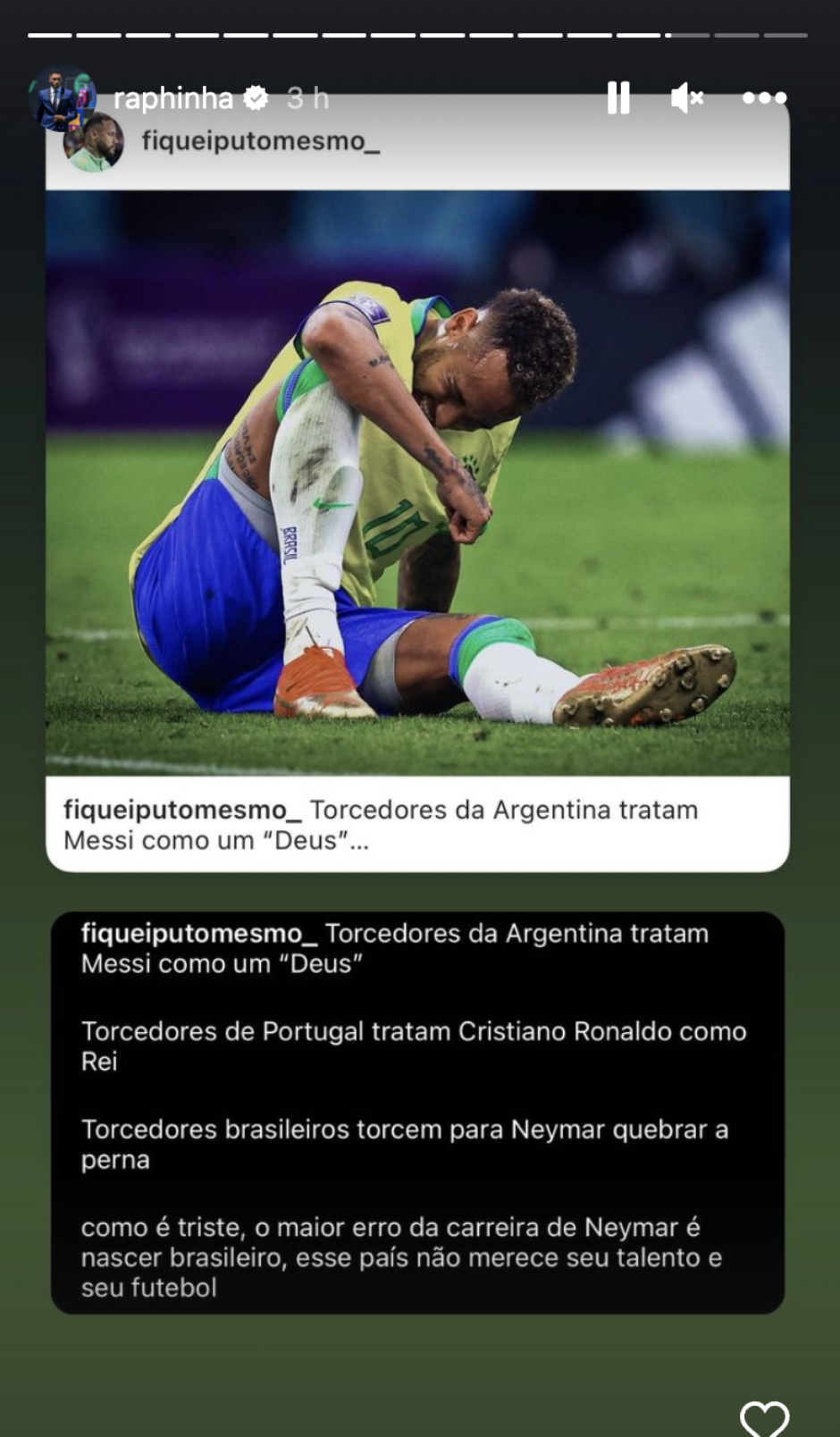 Perder me machuca, me dói', desabafa Neymar após derrota na Copa América -  Jornal Cidade RC