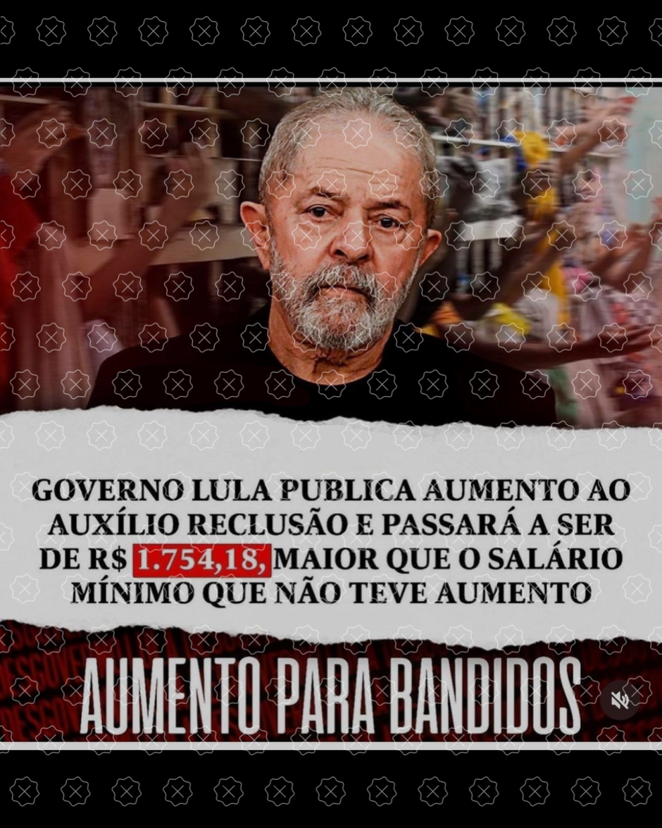 É falso que governo Lula tenha aumentado auxílio-reclusão para R$ 1.754 -  Estadão