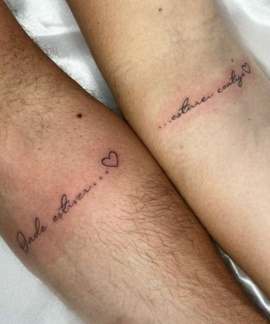 Tatuagens de casal: 8 desenhos para tatuar com o seu amor