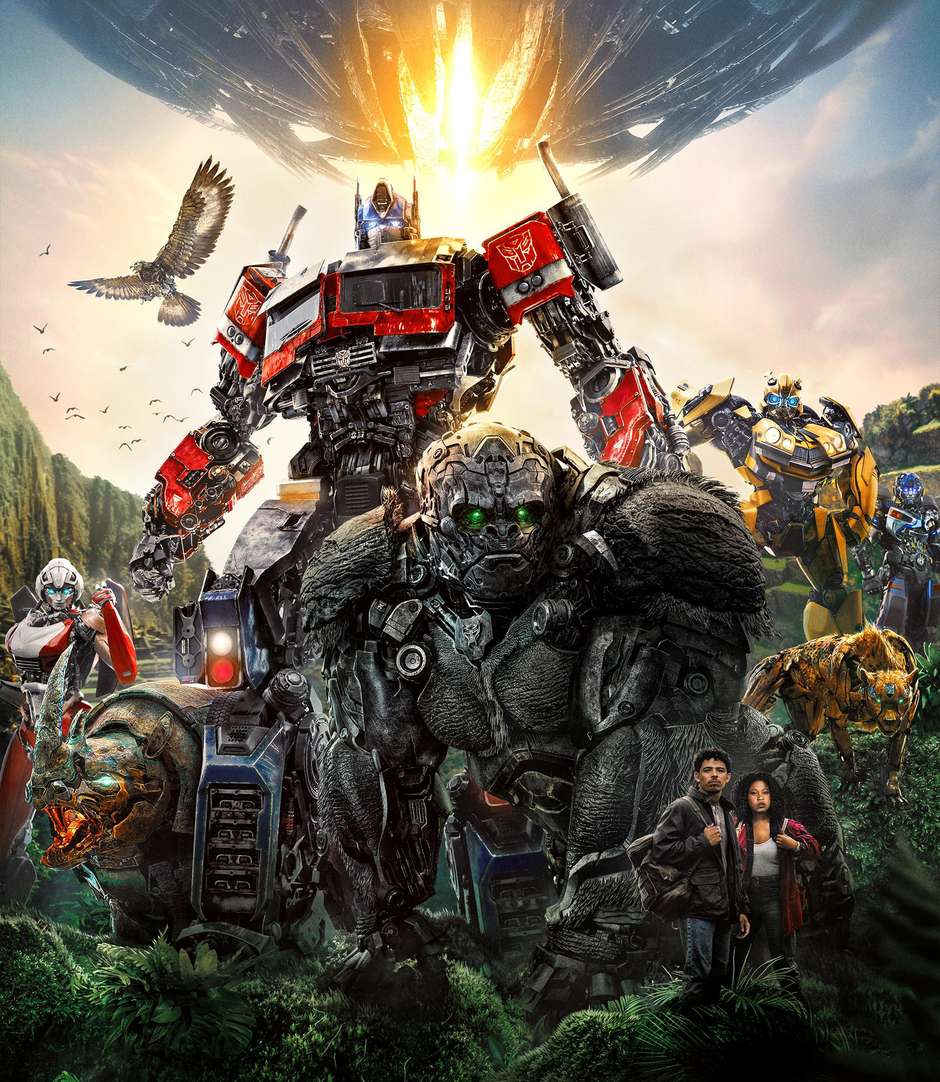 Pôster de Transformers: O Despertar das Feras reúne os robôs do
