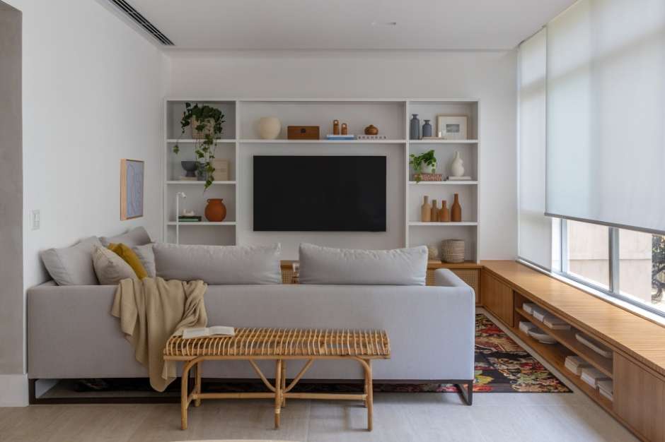 Linhas retas e paleta neutra marcam apartamento moderno de 135 m² - Casa e  Jardim