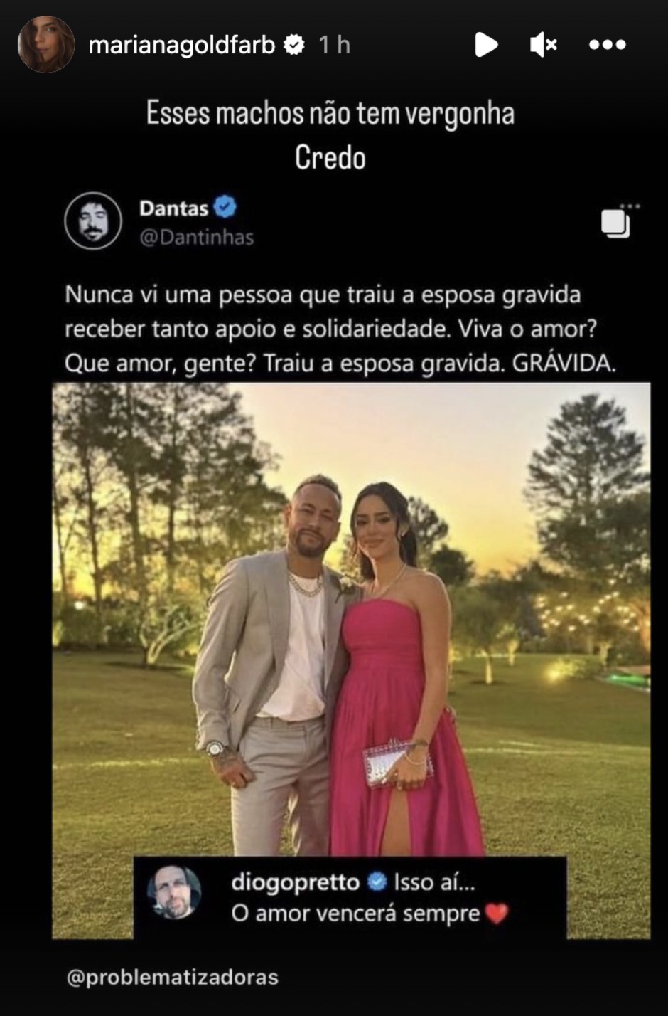 Traição de Neymar a mulher grávida é naturalizada e acolhida