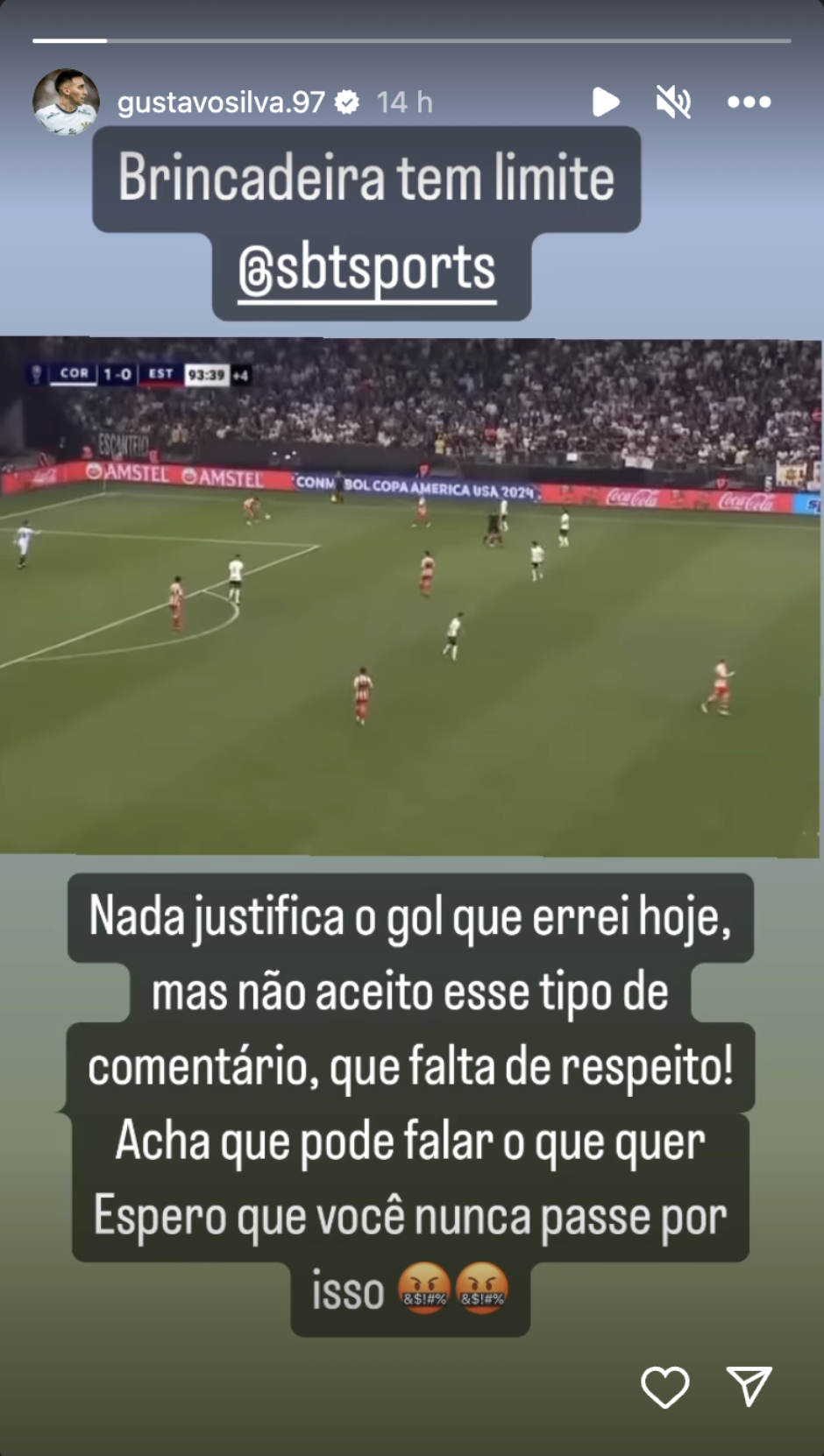 Mosquito marca no final e Corinthians arranca empate com Cruzeiro