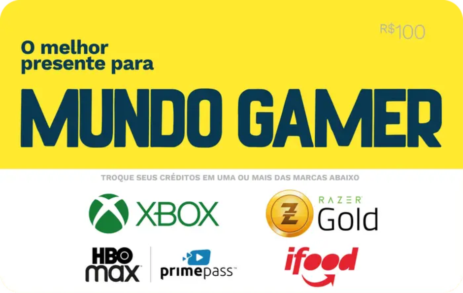 Games são principal segmento de gift cards no Brasil