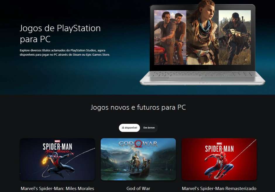 Jogos do PlayStation para PC – Novos jogos e futuros lançamentos para PC
