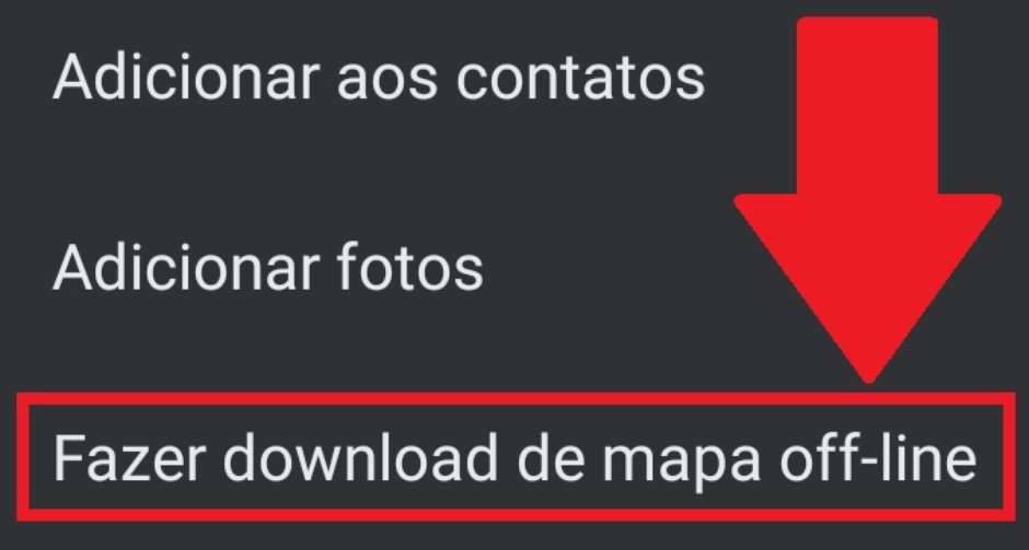 Como fazer download de mapas off-line.