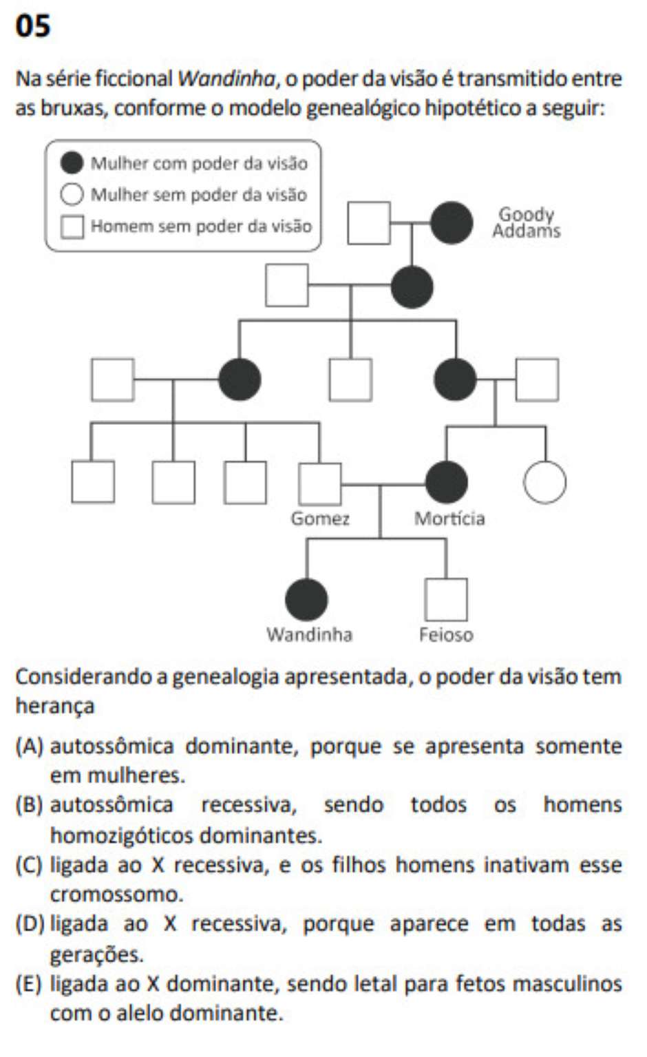 Parte 01 - Perguntas sobre Wandinha - Comente quantas questões você ac